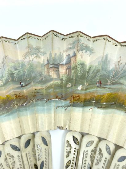 Fan, 19th-20th centuries 
The leaf in paper...