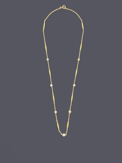 Necklace in 18k (750 thousandths) yellow...