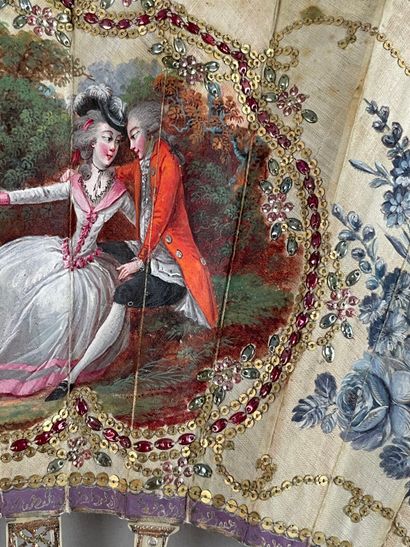Le serment d'amour, France, circa 1780.
Folded...