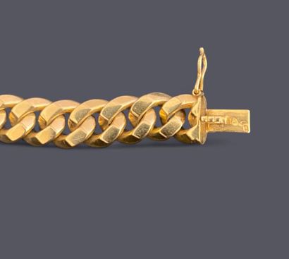 18k (750 thousandths) yellow gold bracelet...