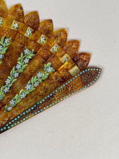 Garlands of forget-me-nots, France, circa...