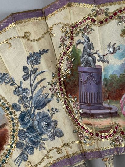 Le serment d'amour, France, circa 1780.
Folded...