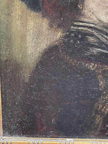 Dans le goût de REMBRANDT.
Buste d'homme...