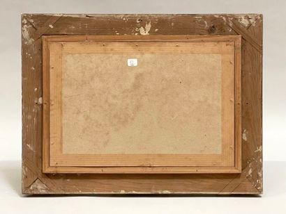 Achille PHOBRIEN (XXe siècle).
Bord de rivière.
Aquarelle,...