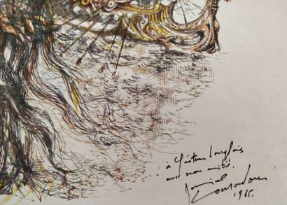 Daniel LOURADOUR (1930-2007).
Hameau en forêt...