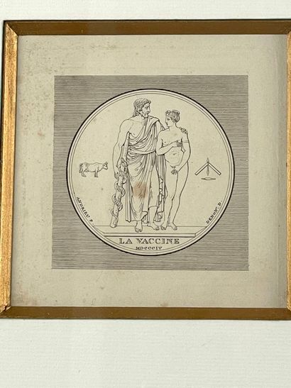 Dans le goût de l'antique.
Six médaillons.
Gravures.
Haut....