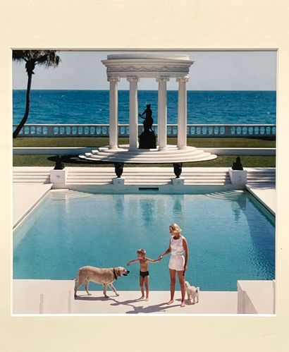 D'après Slim AARONS (1916-2006).
Nice Pool,...