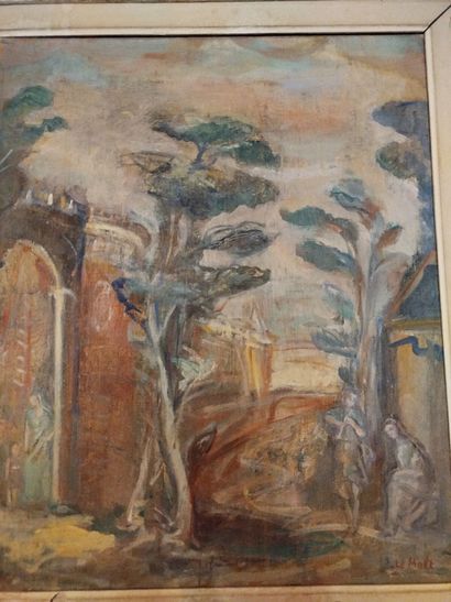 Philippe LE MOLT (1895-1976) 
Porte de ville...