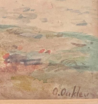 Octavius OAKLEY (1800-1867).
A Jersey boat.
Aquarelle...