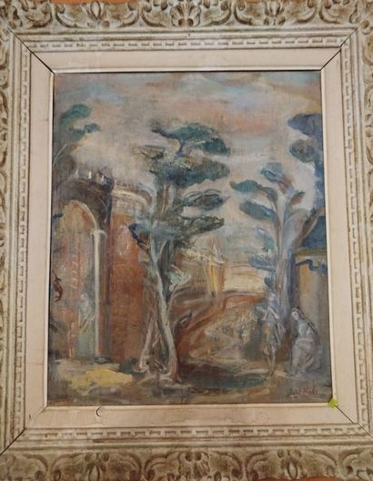 Philippe LE MOLT (1895-1976) 
Porte de ville...
