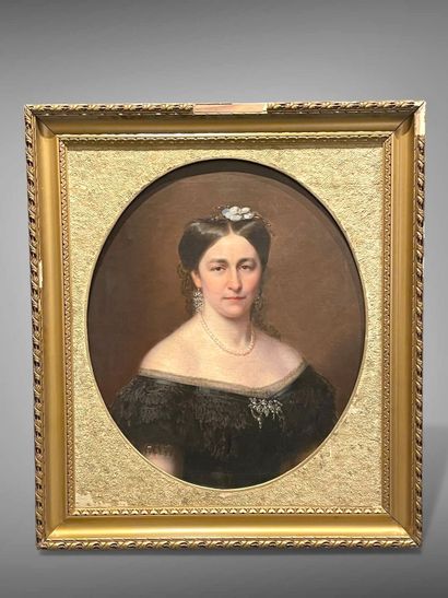 École française du XIXe siècle.
Portrait...