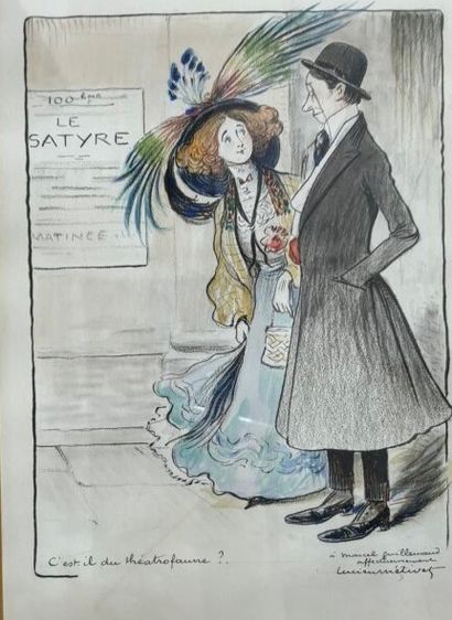 Lucien MÉTIVET (1863-1932)
C'est-il du théatrophone...
