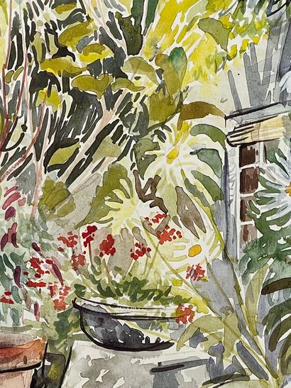 RIPPE (XXe siècle).
Réunion de cinq aquarelles...