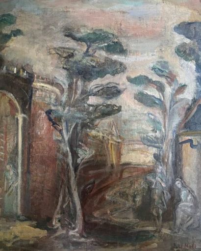 Philippe LE MOLT (1895-1976) 
Porte de ville...