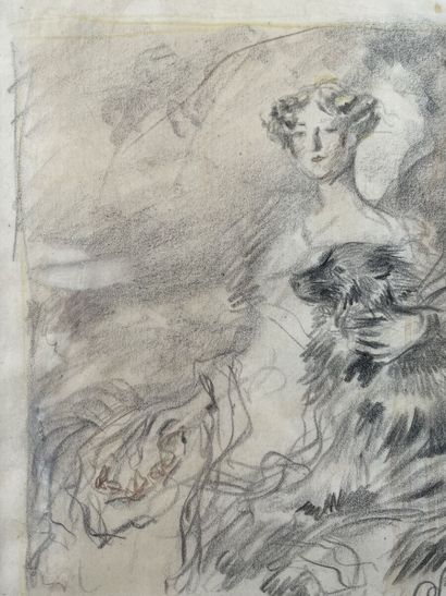 École de la fin du XIXe-début du XXe siècle.
Élégante...