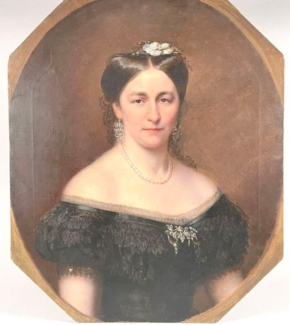 École française du XIXe siècle.
Portrait...