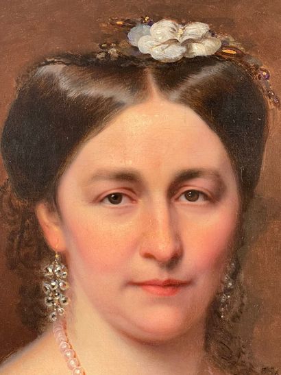École française du XIXe siècle.
Portrait...