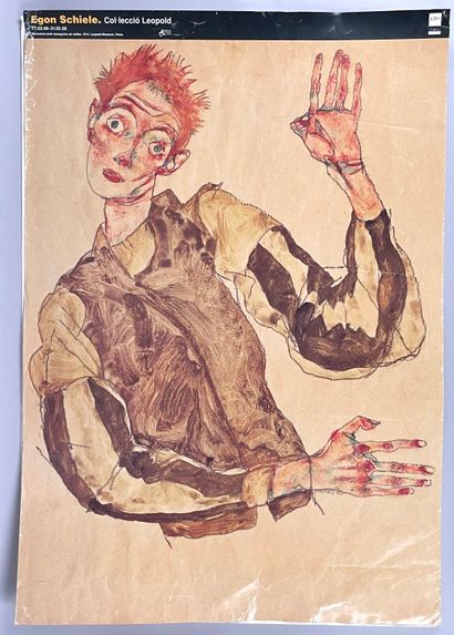 Lot d'affiches comprenant : 
- Warhol, Berlin...
