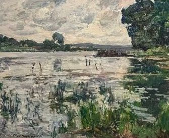 Marcel PARTURIER (1901-1976 )
Reflets argentés
Toile,...