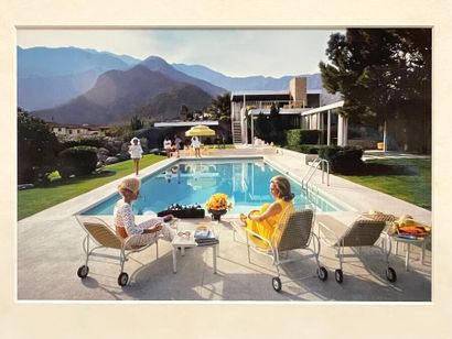 D'après Slim AARONS (1916-2006).
Nice Pool,...