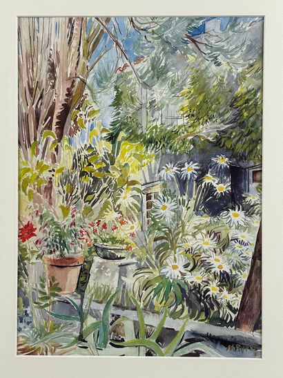 RIPPE (XXe siècle).
Réunion de cinq aquarelles...