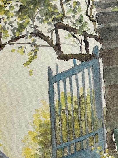 RIPPE (XXe siècle).
Réunion de cinq aquarelles...
