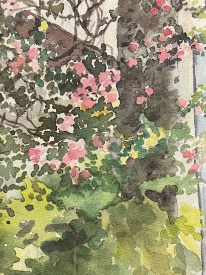 RIPPE (XXe siècle).
Réunion de cinq aquarelles...