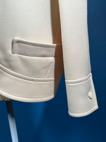 COURRÈGES Paris 
Veste en gabardine de laine...