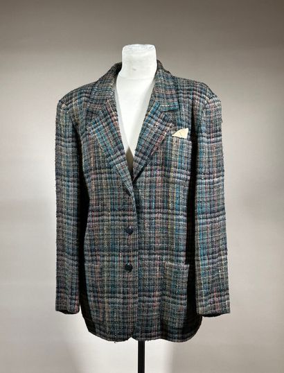 DIOR 2
Veste en tweed à carreaux à dominante...