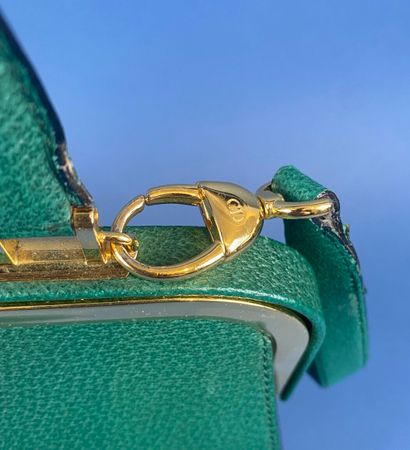 CHRISTIAN DIOR
Green leather Doctor bag,...