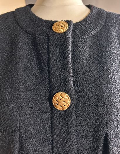 CHANEL Boutique
7/8th jacket in black tweed,...