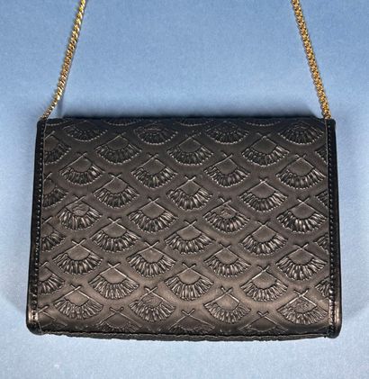 KARL LAGERFELD 
Petit sac du soir en toile...