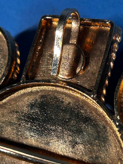 CHANEL by Gripoix 
Important gilded metal...