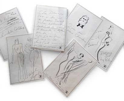 Lettre autographe de Karl Lagerfeld adressée...