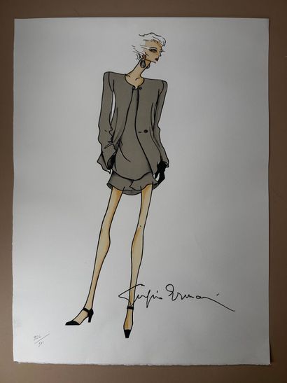 Giorgio ARMANI (1934-2025) 
Silhouette de...