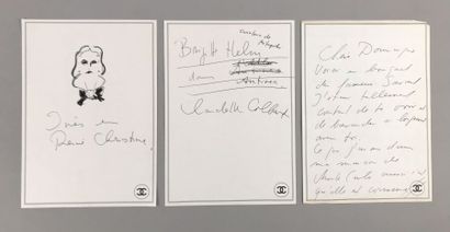 Lettre autographe de Karl Lagerfeld adressée...