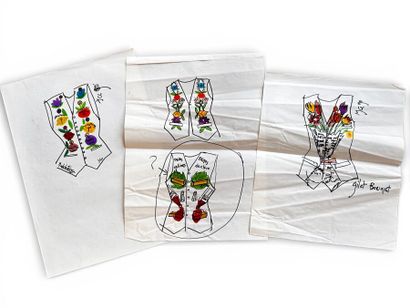 Jean-Charles de CASTELBAJAC 
Réunion de trois...
