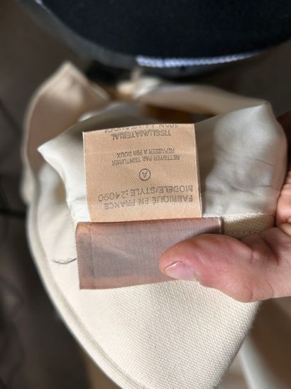 COURRÈGES Paris 
Top tunique en étamine de...