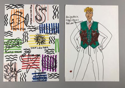 Jean-Charles de CASTELBAJAC 
Dessin aux feutres...