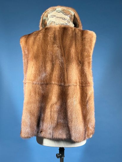 ANONYMOUS 
Pastel mink sleeveless cardigan,...