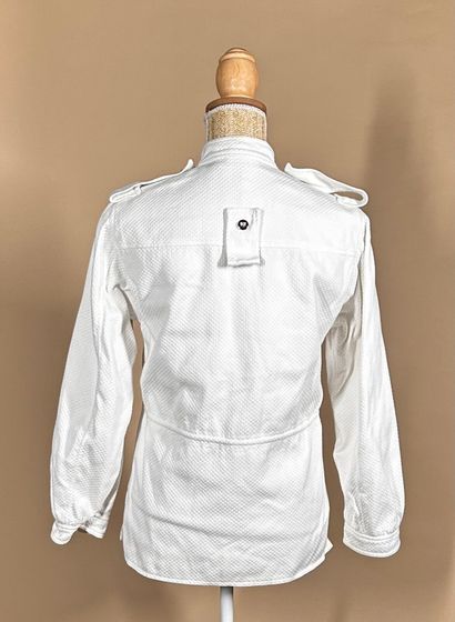 COURRÈGES Paris 
Tunique en coton nid d'abeille...