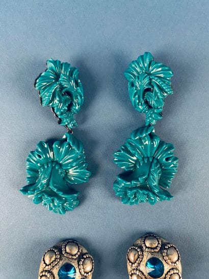 LES NÉRÉIDES 
Paire de pendants d'oreilles...