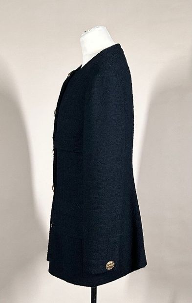 CHANEL Boutique
7/8th jacket in black tweed,...
