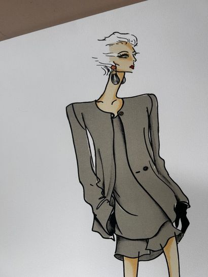 Giorgio ARMANI (1934-2025) 
Silhouette de...