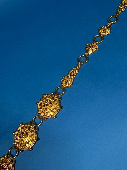 LANVIN
Ceinture chaîne en métal doré à anneaux...