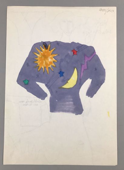Jean-Charles de CASTELBAJAC 
Feuille de dessins...