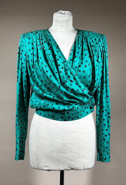 EMANUEL UNGARO PARALLELE 
Blouse cache cœur...