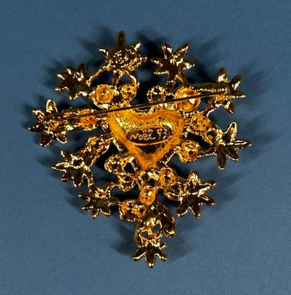 CHRISTIAN LACROIX, Noël 1993 
Broche en métal...