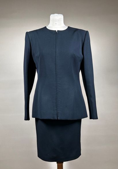 CHRISTIAN LACROIX
Tailleur en ottoman noir...