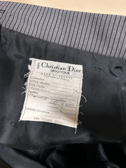 PACO RABANNE 
Chemisier en soie grise imprimé...